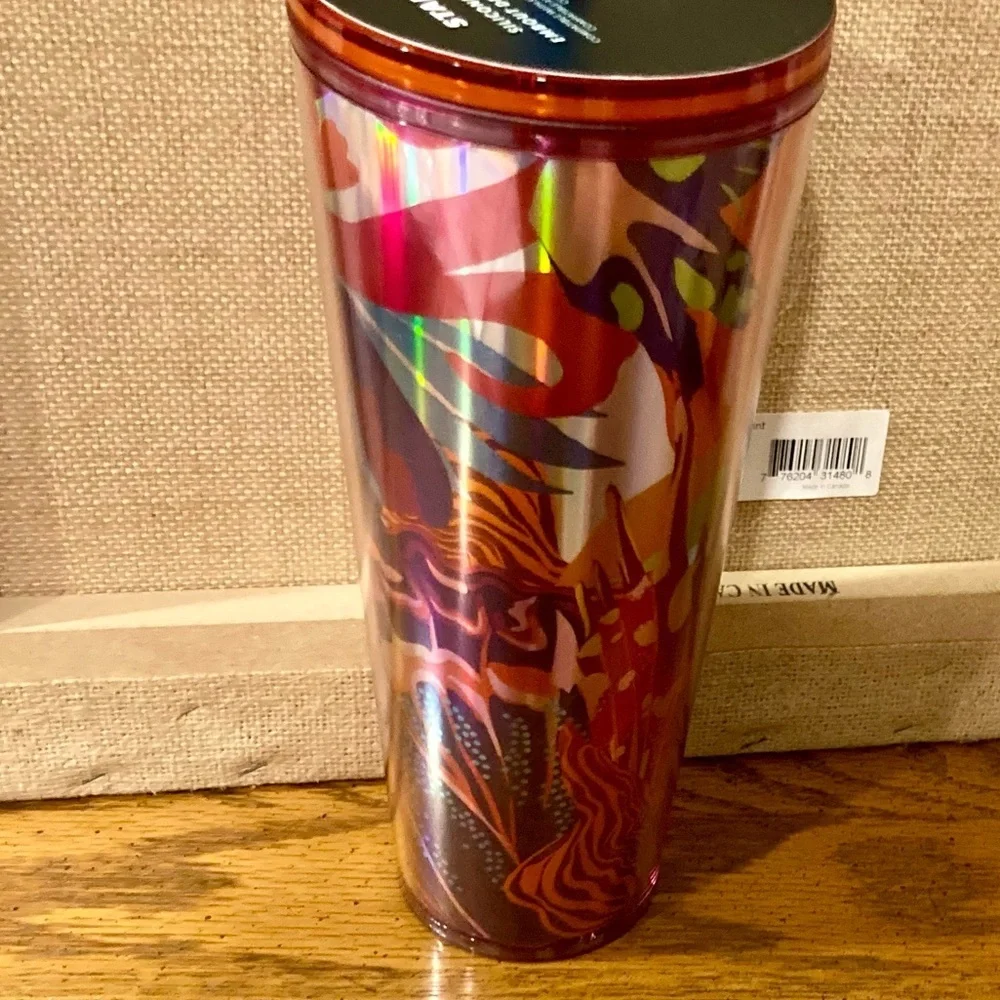 Starbucks Cold Cup with Butterfly Straw Topper 2024  24 oz - NWT